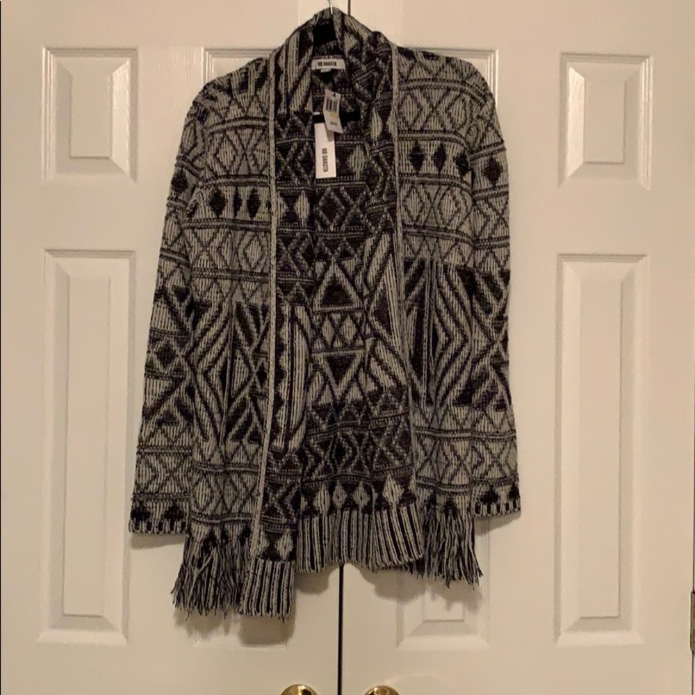 BB Dakota patterned open cardigan